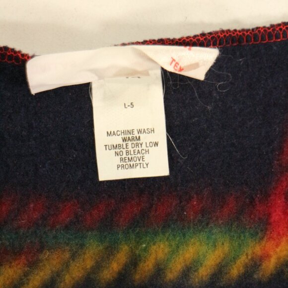 Vtg FASHIONS BY SHELL Dallas Plaid Patchwork Vest - Picture 10 of 13